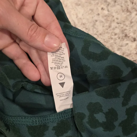 Green Leopard-Print High-Waist Women’s Shorts - Picture 13 of 14